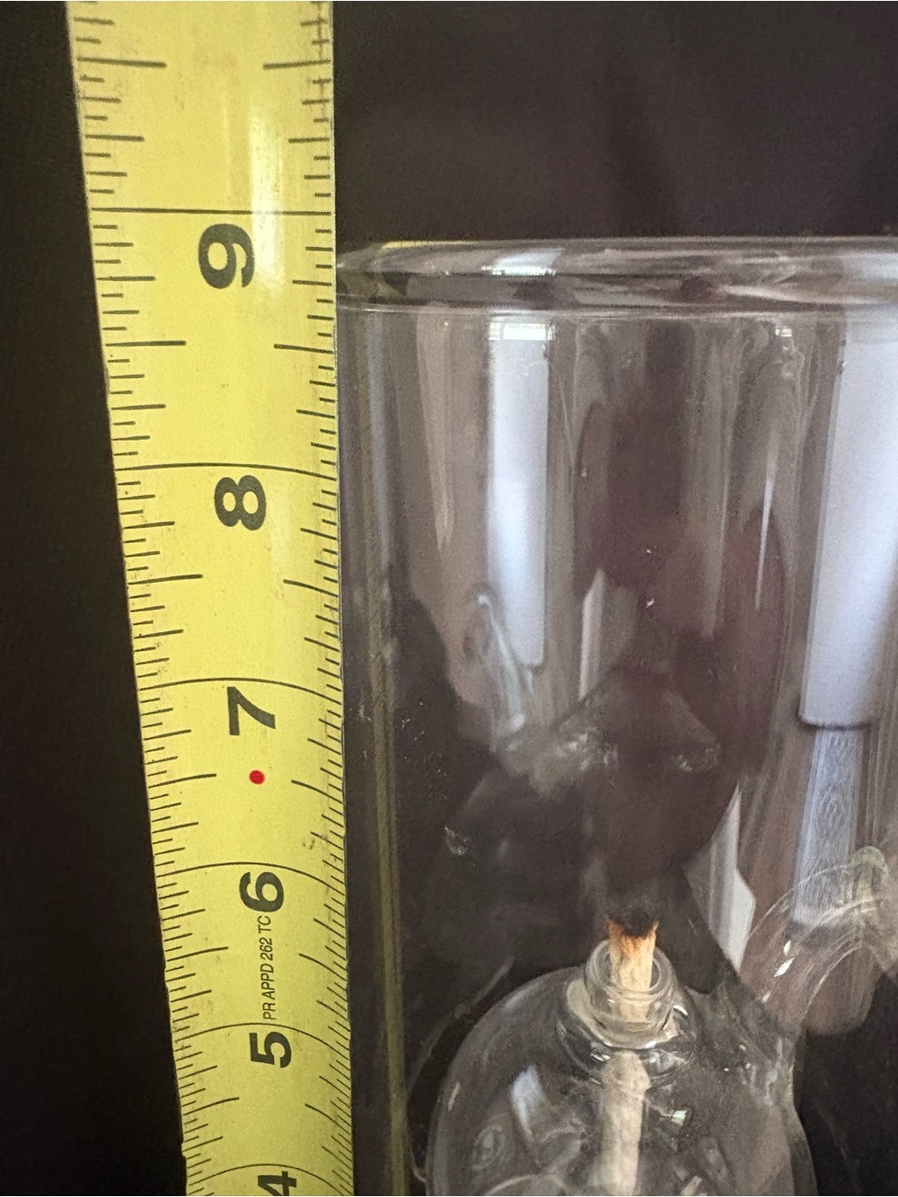 Wolfard 9” Classic Hand-Blown Glass Oil Lamp with wick USA - Picture 7 of 8